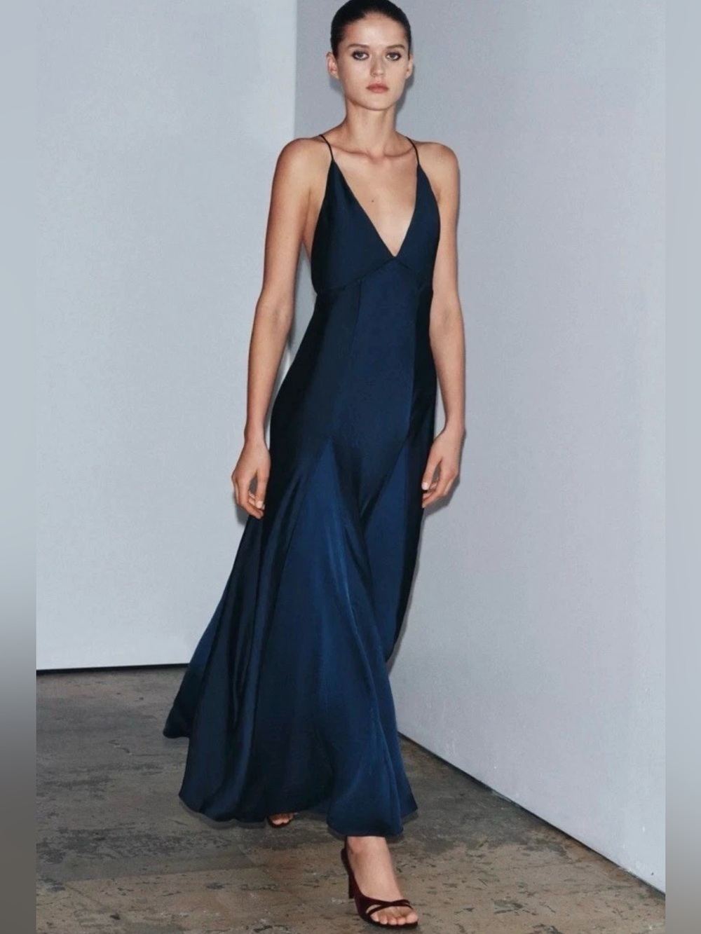 Zara Plunge Neckline Dress